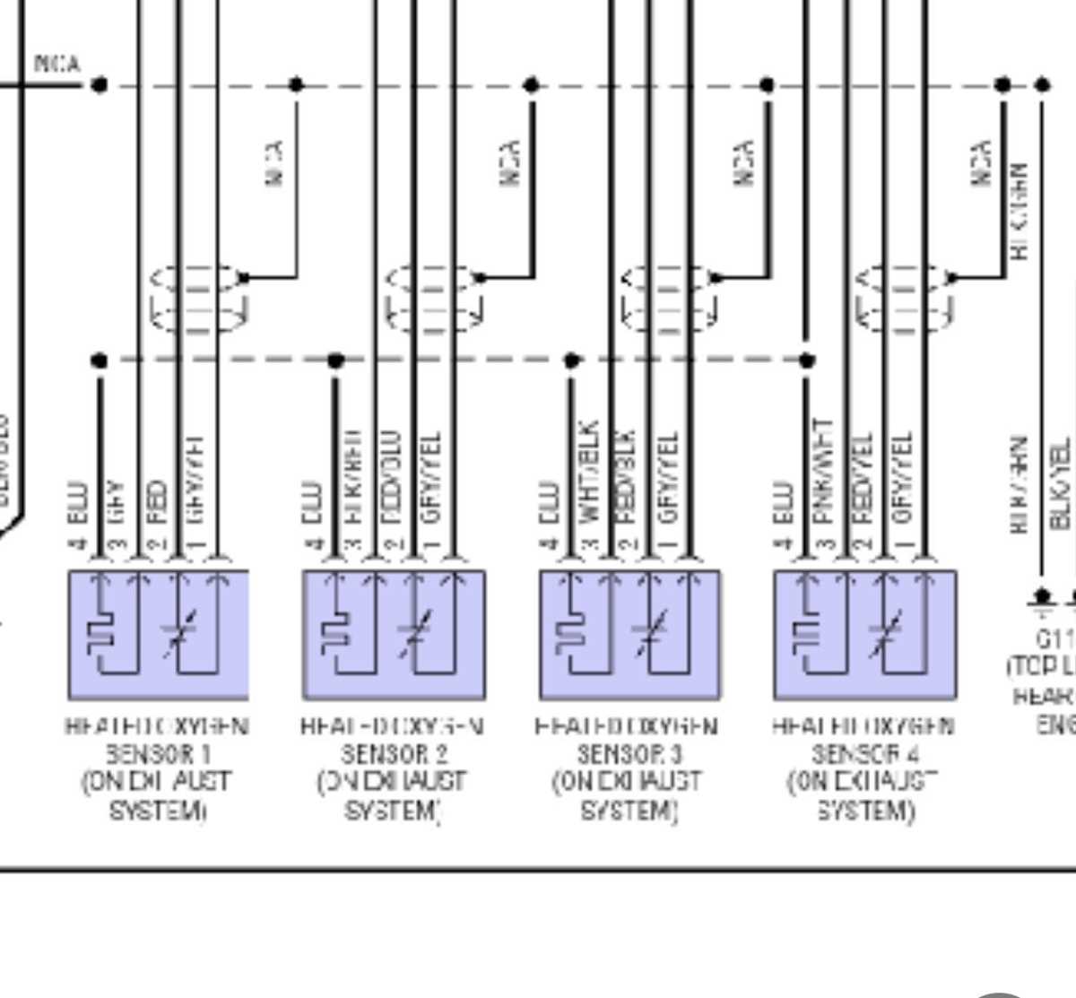 02 sensor 4 wire o2 sensor wiring diagram