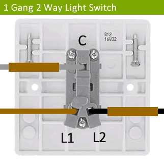 1 gang light switch wiring diagram