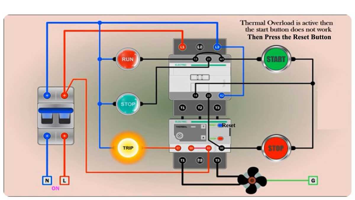 1 phase starter wiring diagram