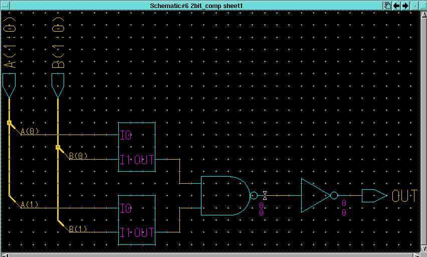1 bit comparator circuit diagram 1 bit comparator circuit diagram