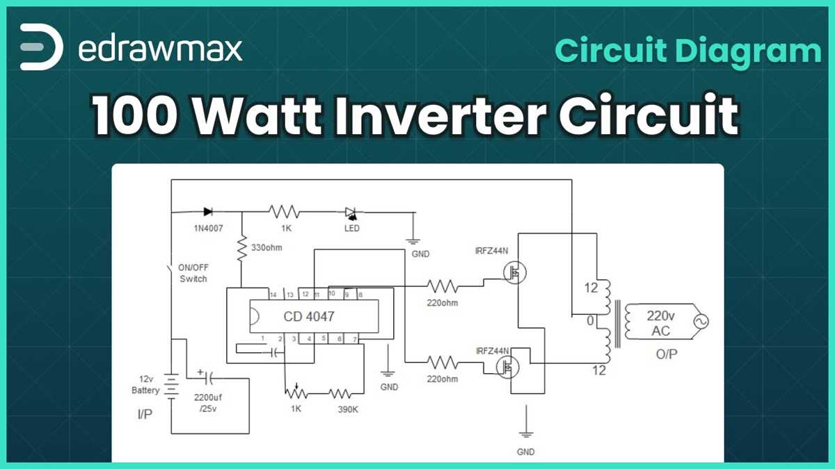 1000 watts power inverter schematic diagram