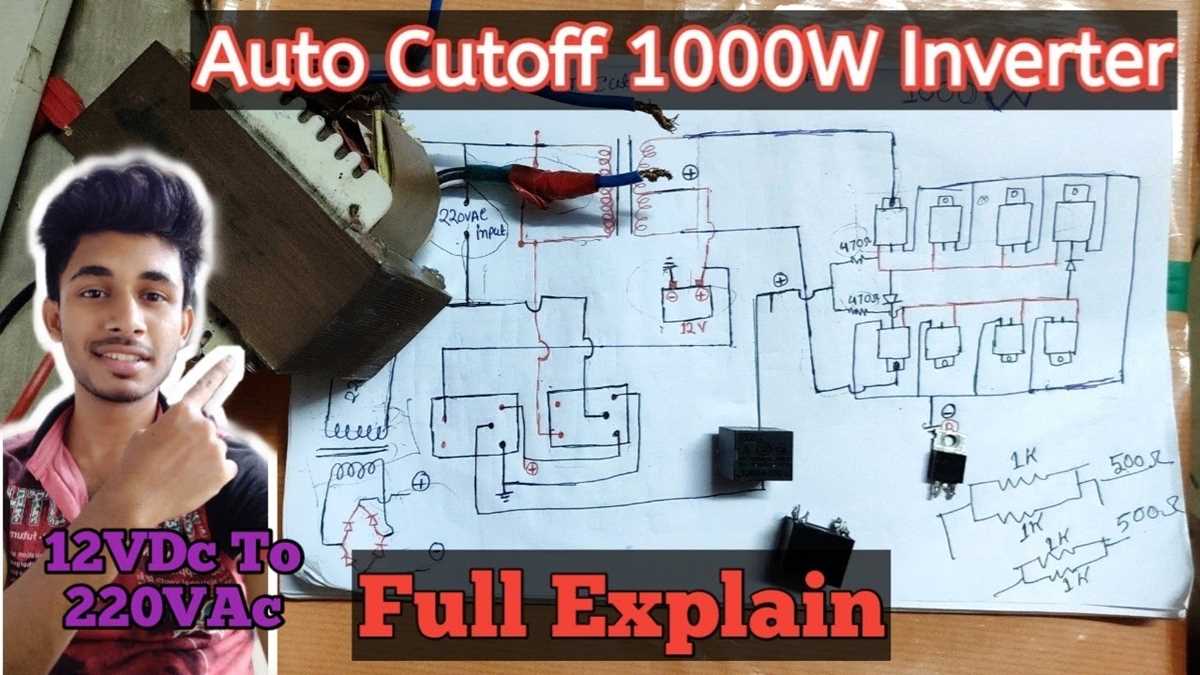 1000 watt inverter circuit diagram