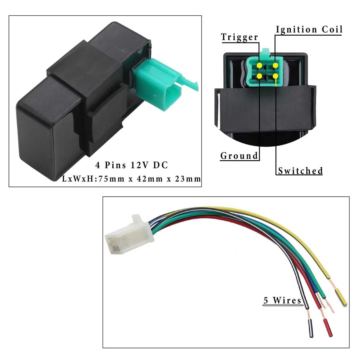 110cc 4 pin cdi wiring diagram