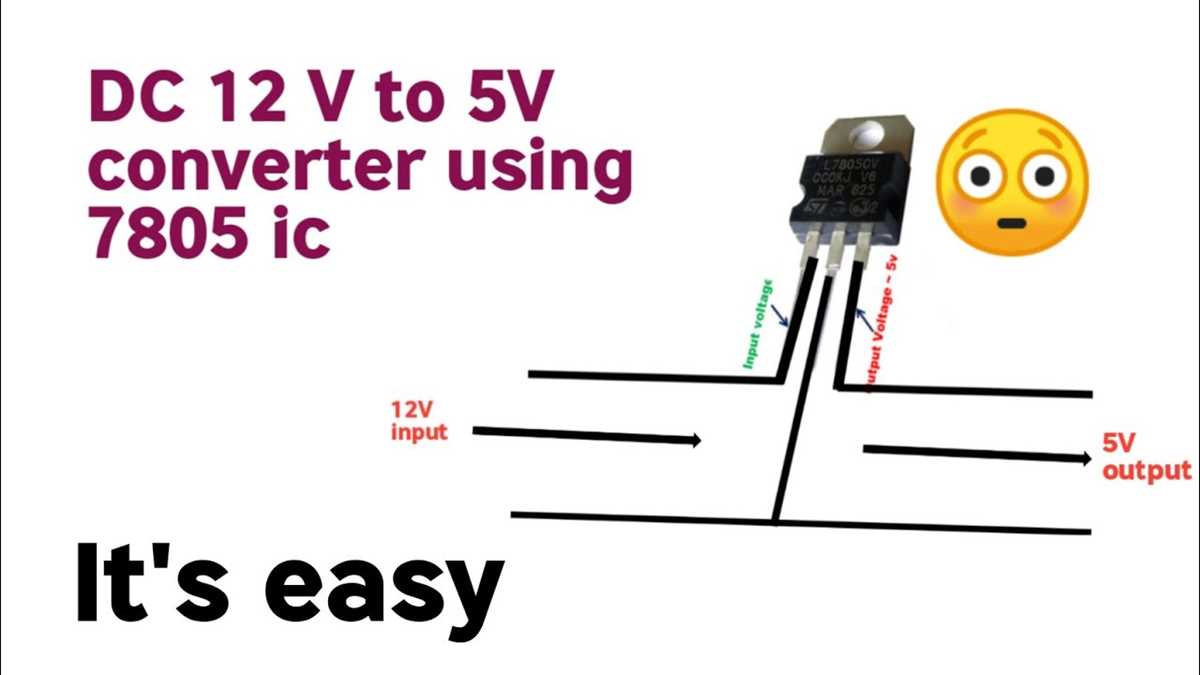 12 volt dc to 5 volt dc converter circuit diagram