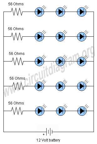12 volt led circuit diagram