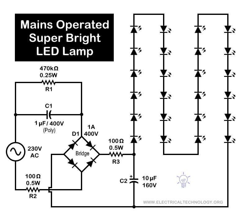 12 volt led circuit diagram