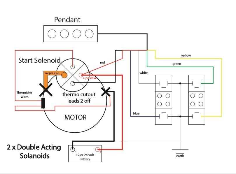 12 volt single acting hydraulic pump wiring diagram