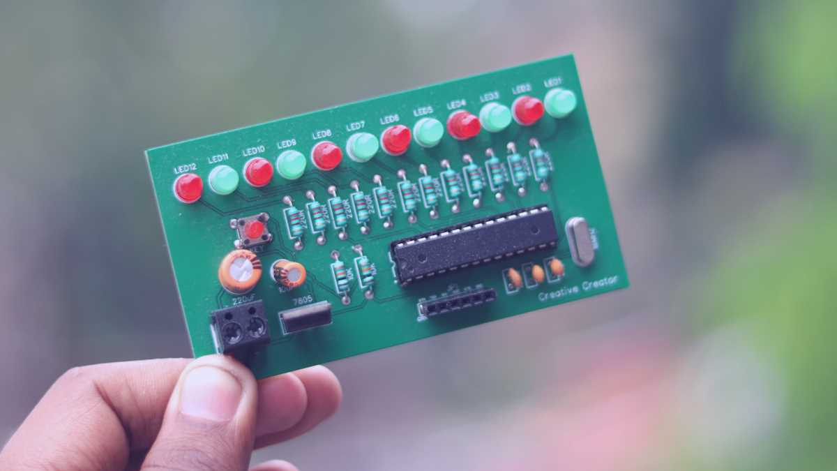 12 channel led chaser circuit diagram