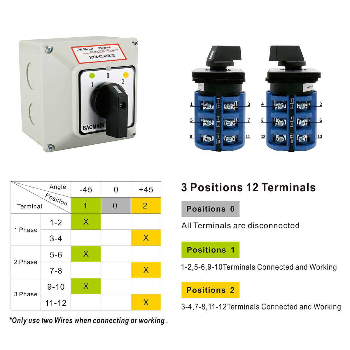 12 position rotary switch wiring diagram