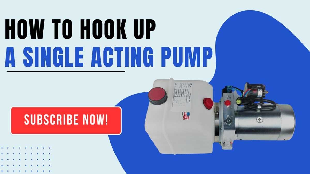 12 volt single acting hydraulic pump wiring diagram