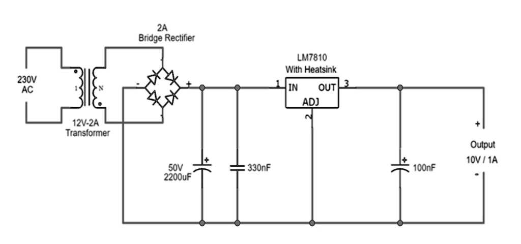 12v bridge rectifier circuit diagram