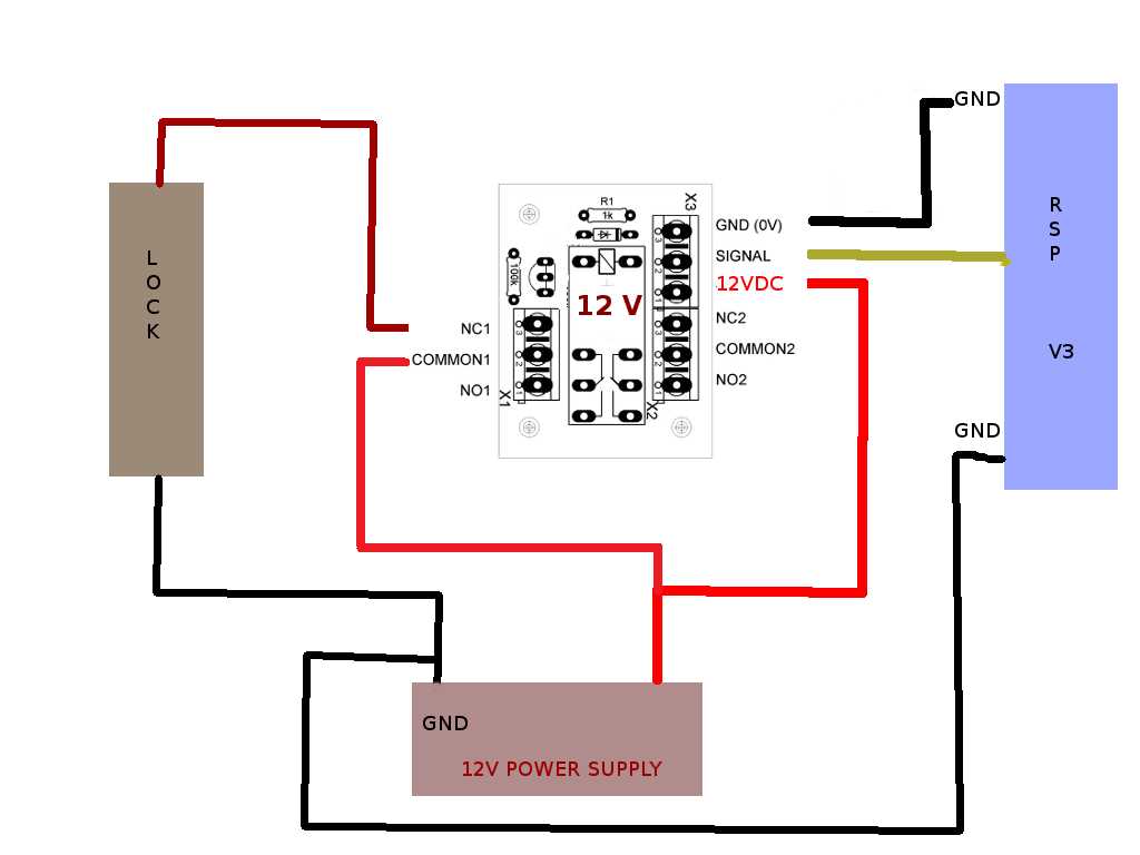 12v dc relay circuit diagram