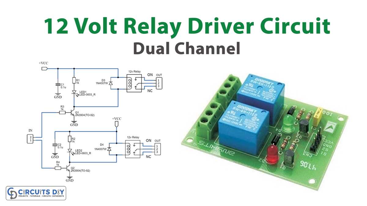 12v dc relay circuit diagram