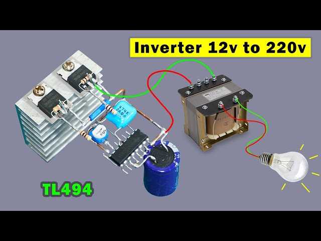 12v dc to 220v ac inverter schematic diagram
