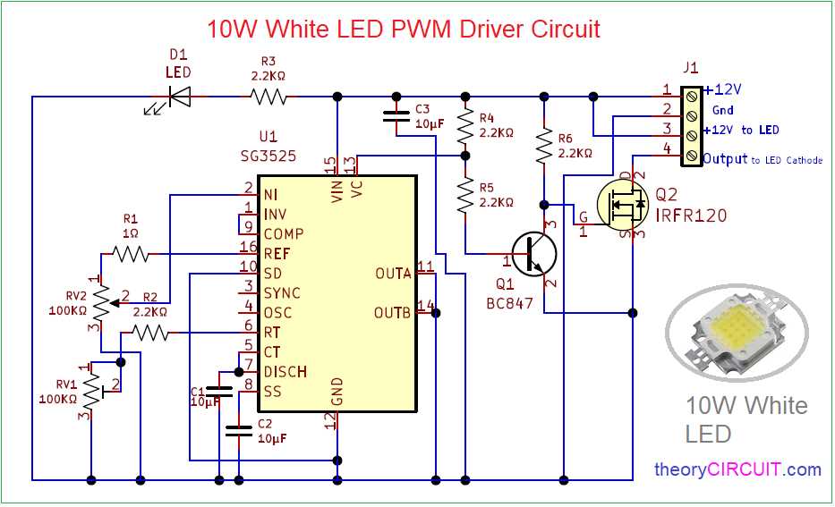 12v led driver circuit diagram
