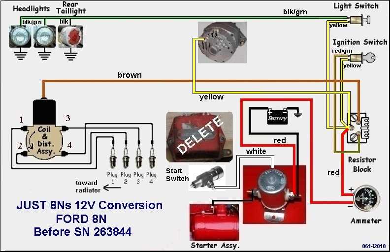 12v wiring 8n ford tractor wiring diagram 12 volt