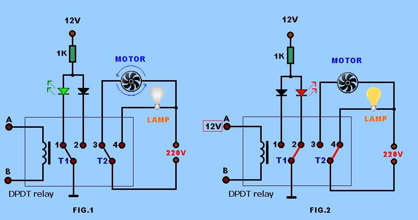 12v dpdt relay wiring diagram