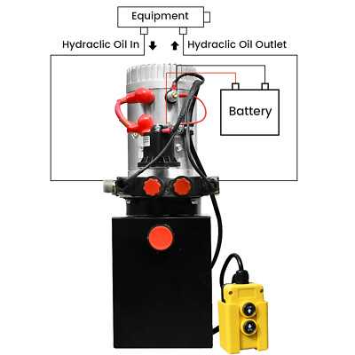 12v hydraulic pump wiring diagram with battery