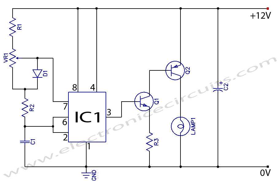 12v led dimmer circuit diagram