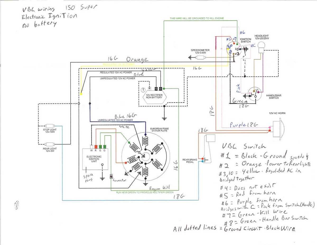 150cc scooter wiring harness diagram