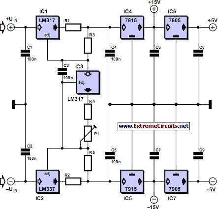 15v dual power supply circuit diagram 15v dual power supply circuit diagram