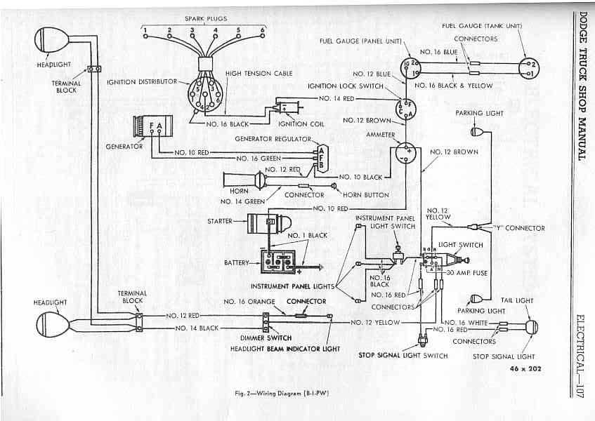1952 chevy truck wiring diagram