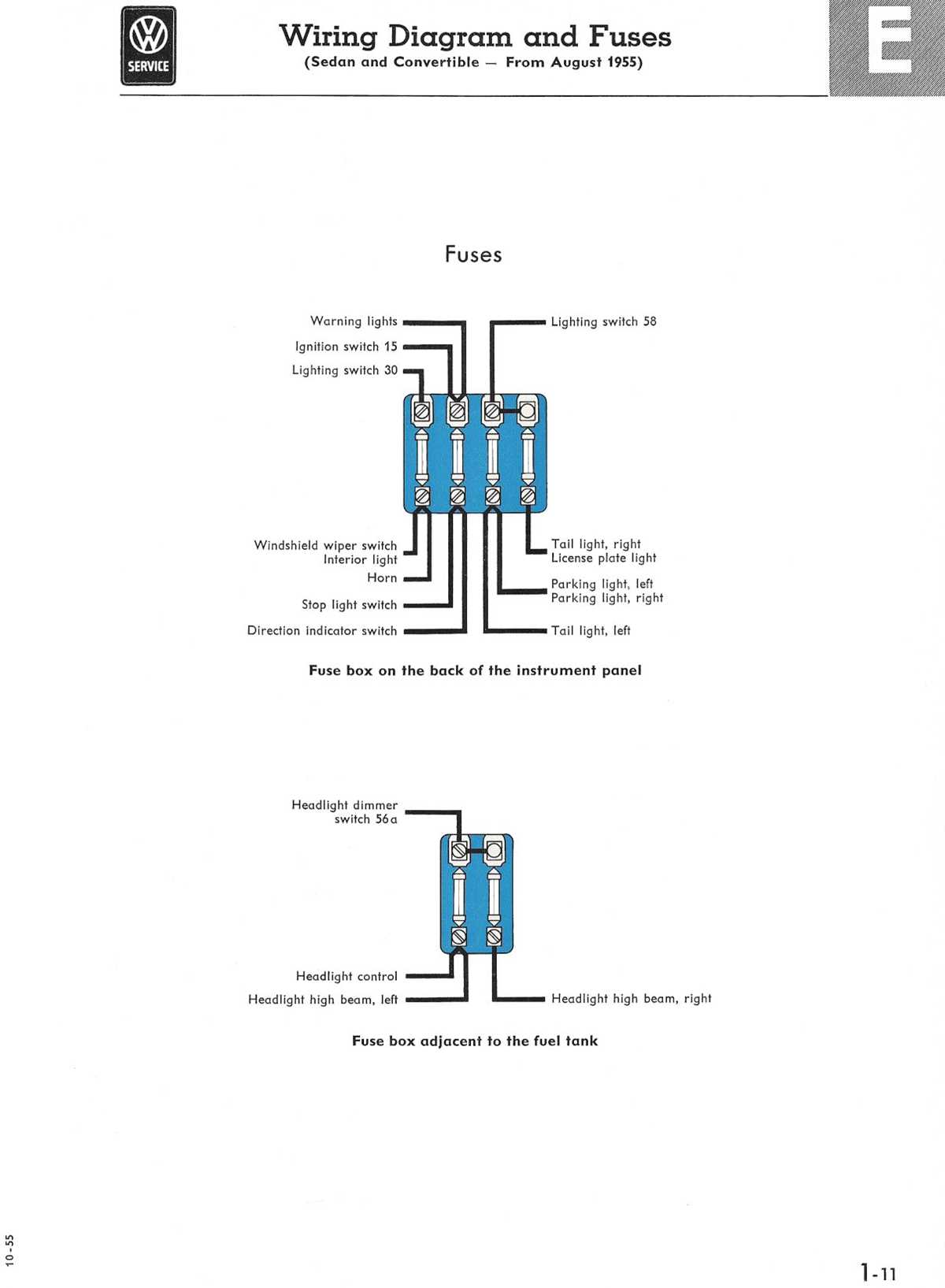 1956 vw beetle wiring diagram