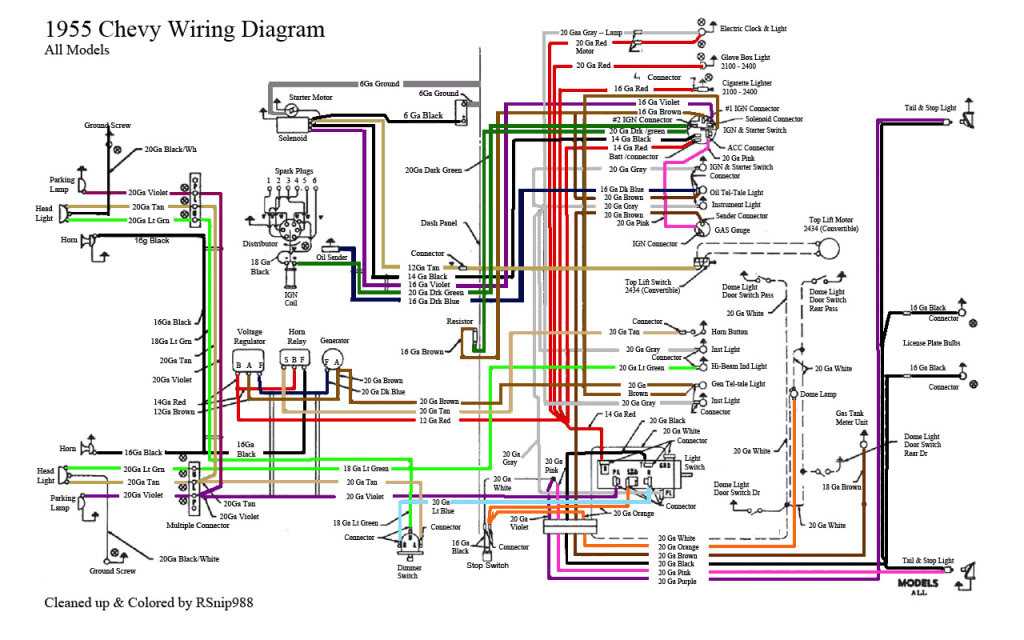 1957 bel air wiring diagram