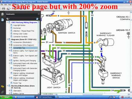 1966 mustang radio wiring diagram