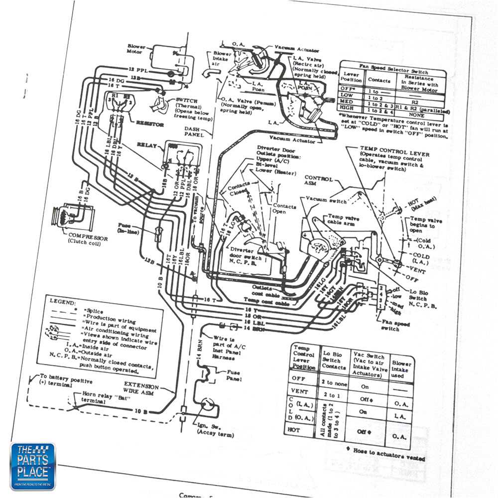 1968 camaro headlight wiring diagram