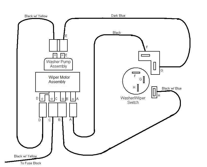 1968 camaro wiper motor wiring diagram
