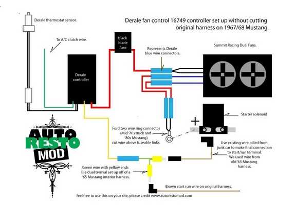 1968 ford mustang electrical wiring diagram