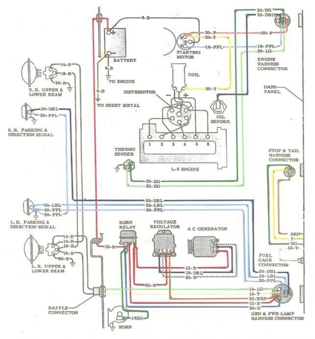 1969 chevy c10 starter wiring diagram