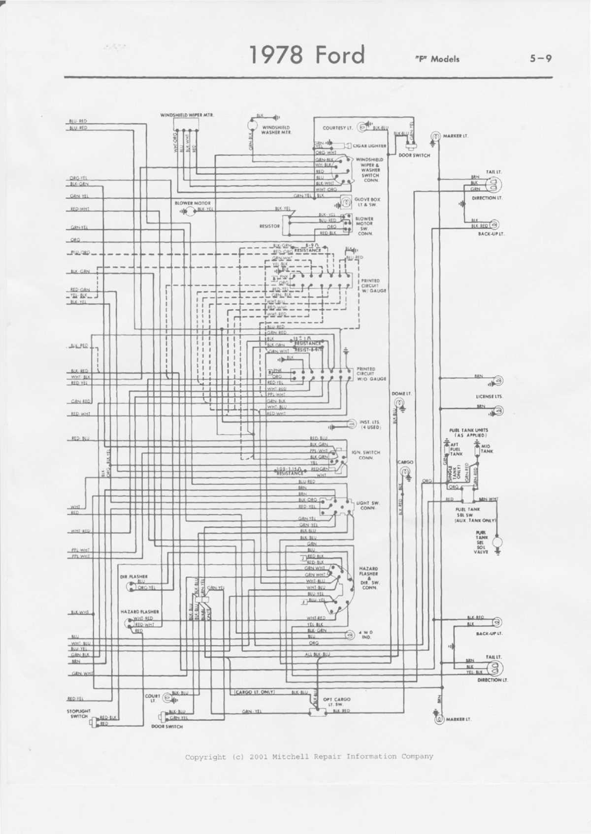 1970 ford f100 instrument cluster wiring diagram