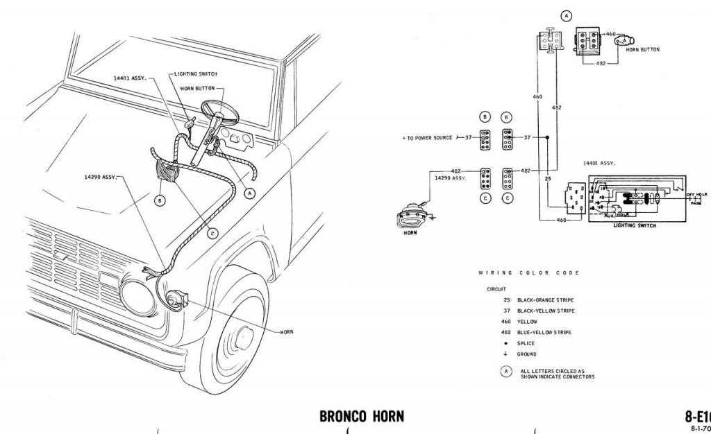 1970 ford bronco wiring diagram