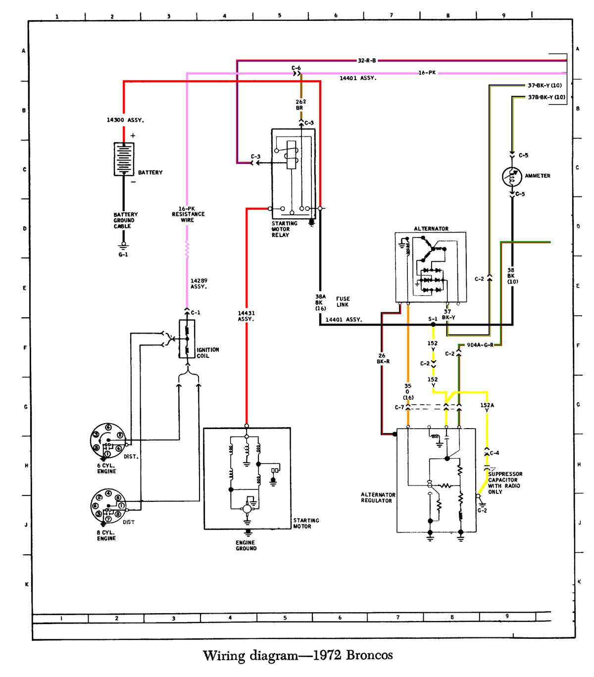 1970 ford bronco wiring diagram