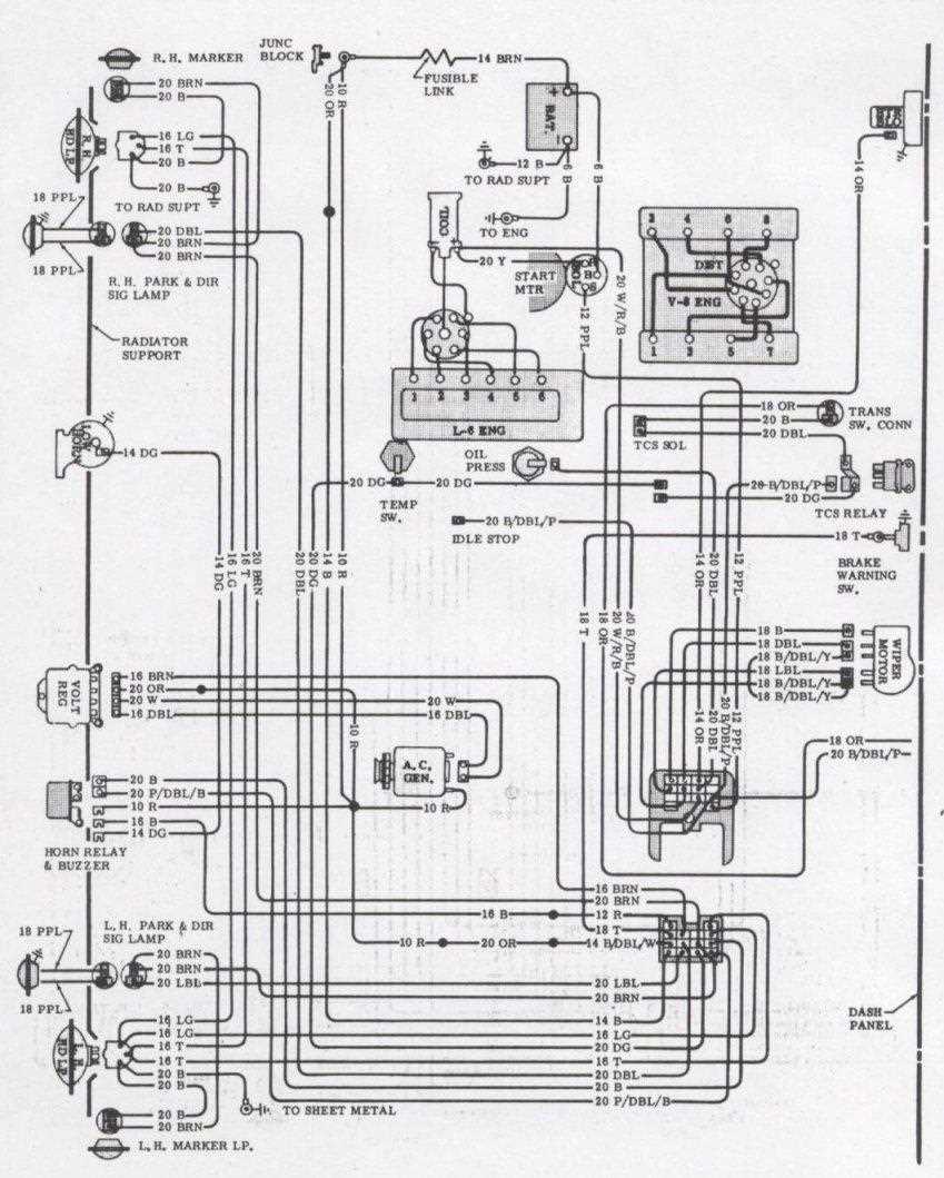1971 chevelle wiring diagram