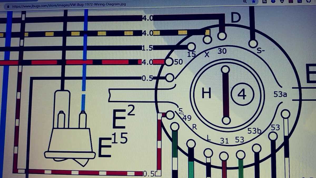 1973 beetle wiring diagram