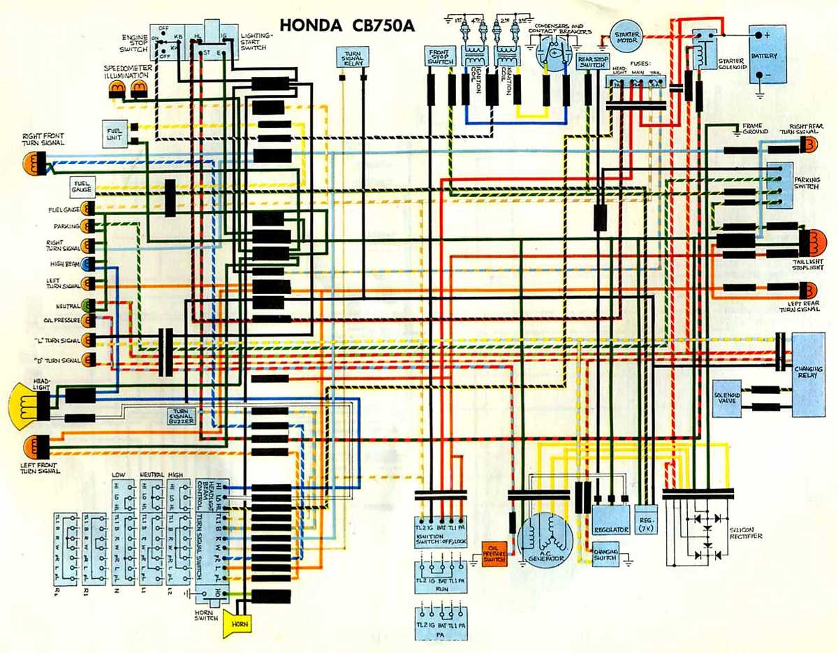 1976 honda cb750 wiring diagram