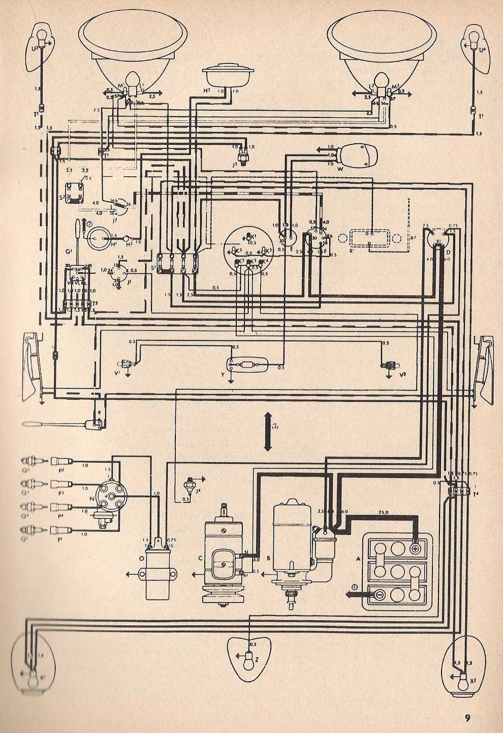 1977 vw beetle wiring diagram
