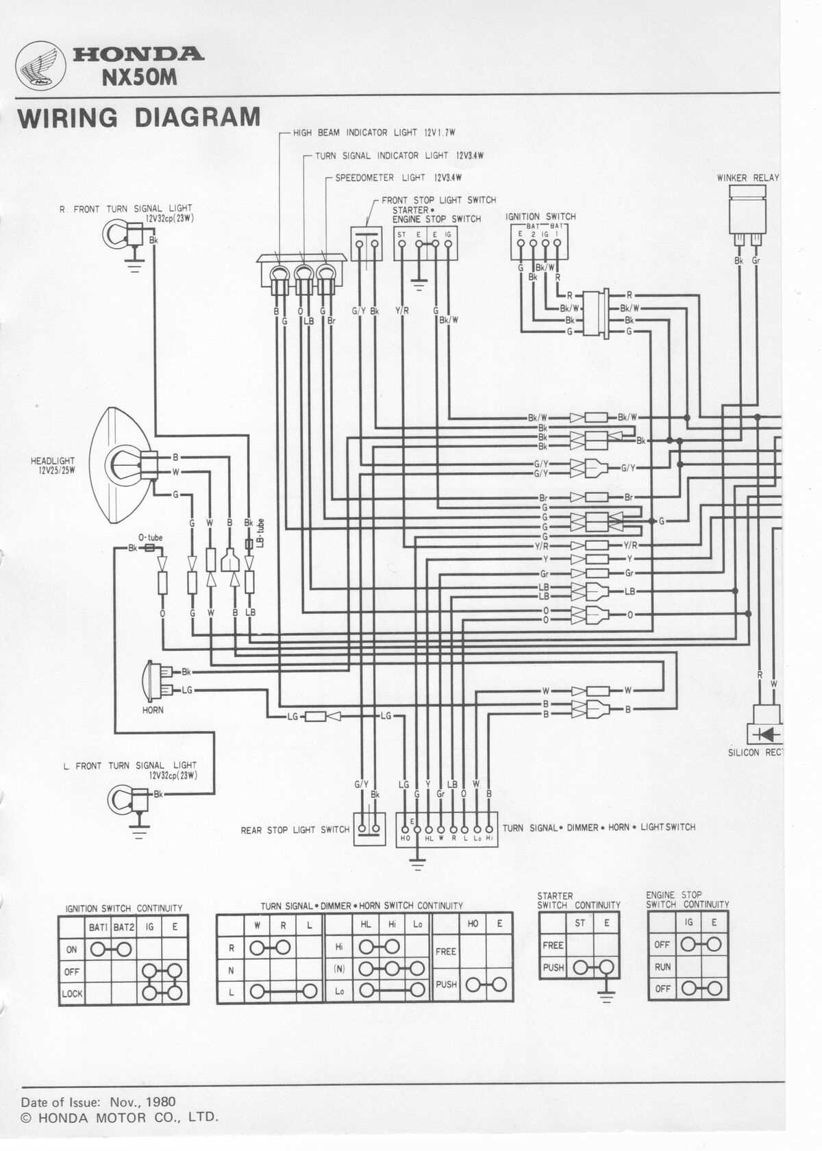 1981 honda express wiring diagram