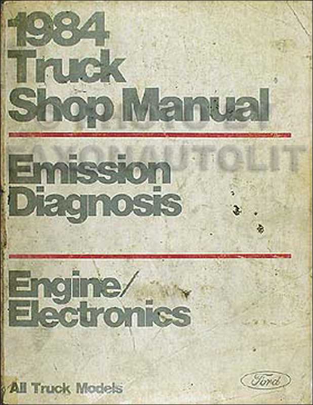 1984 ford f150 alternator wiring diagram