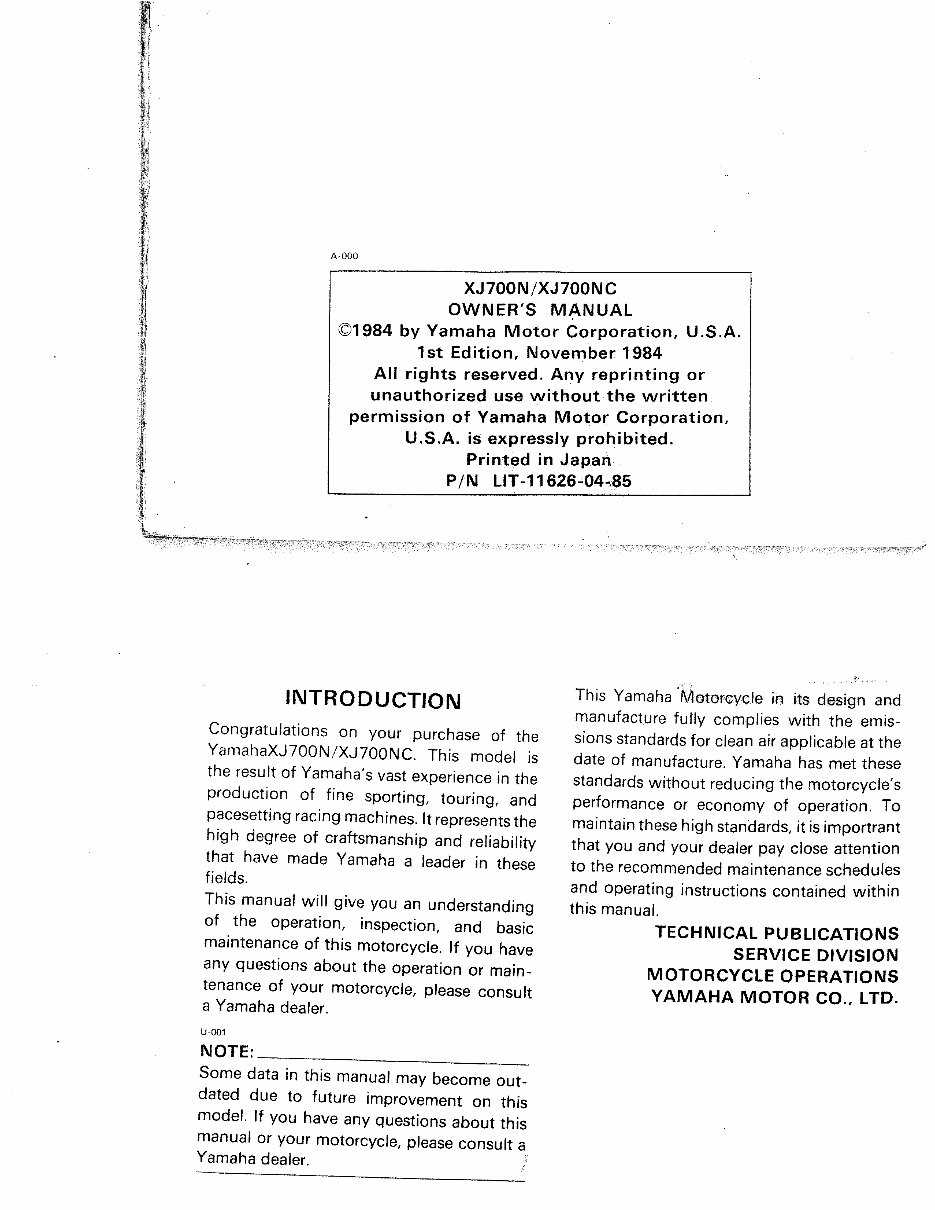 1985 yamaha maxim 700 wiring diagram