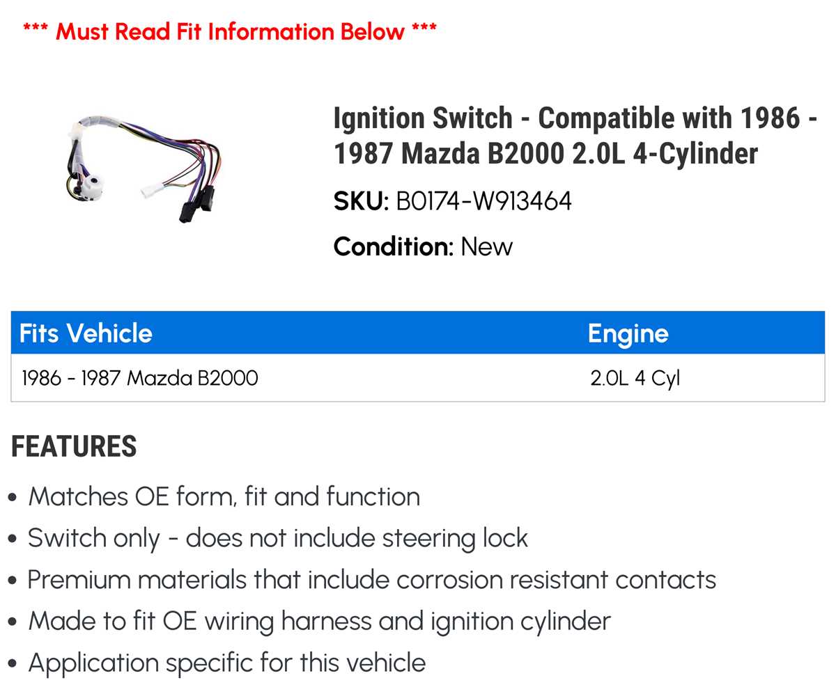 1986 mazda b2000 ignition wiring diagram