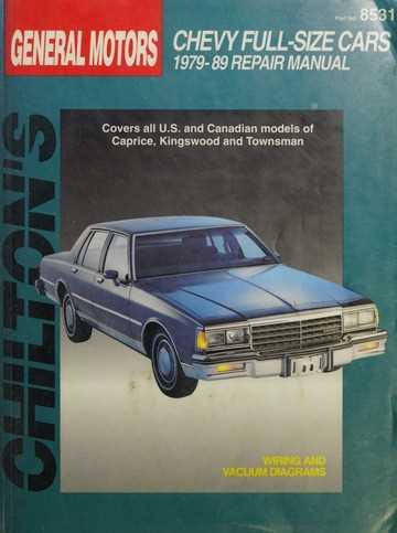 1989 chevy caprice wiring diagram