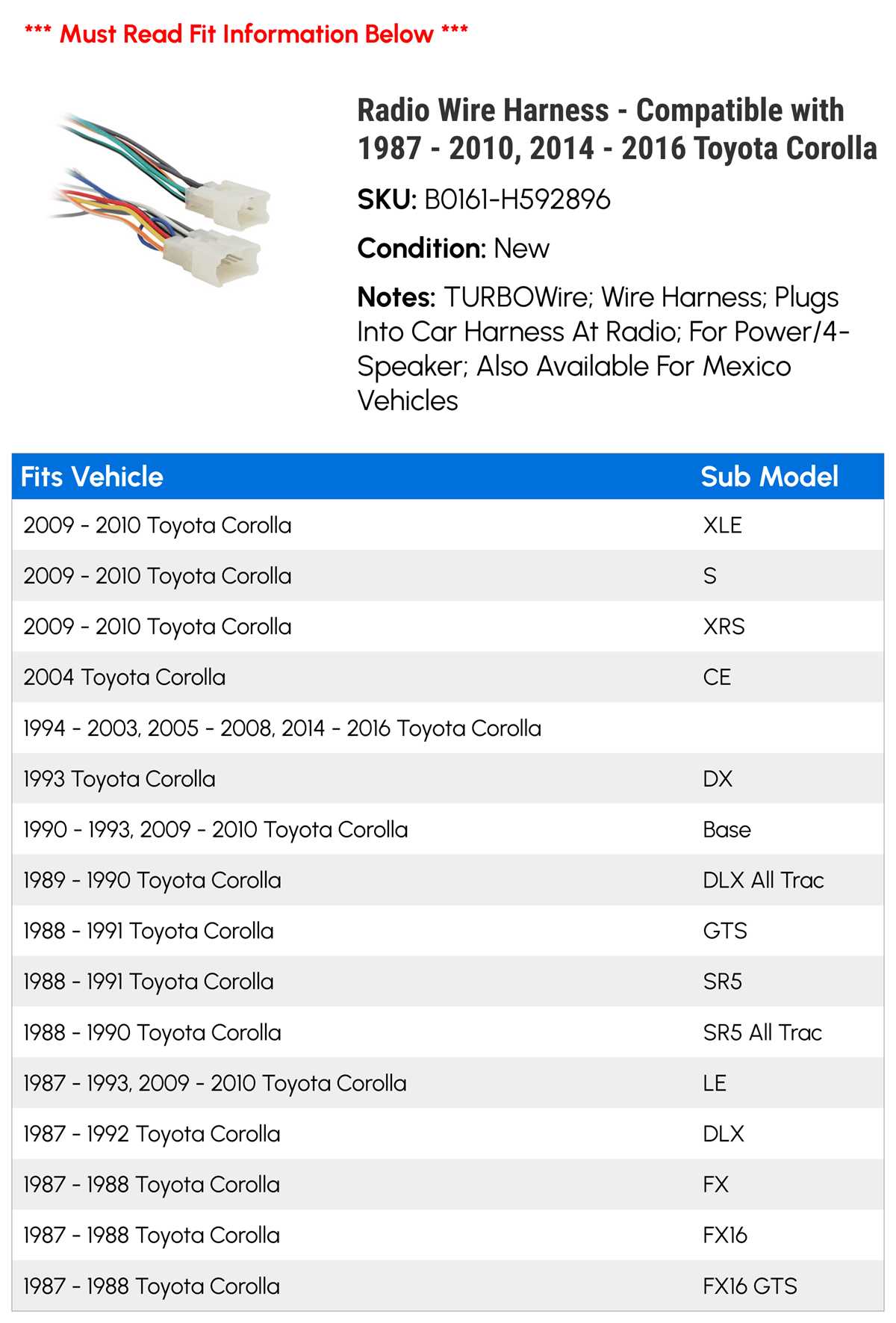 1994 toyota pickup radio wiring diagram