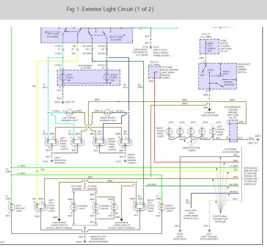 1994 chevy silverado tail light wiring diagram