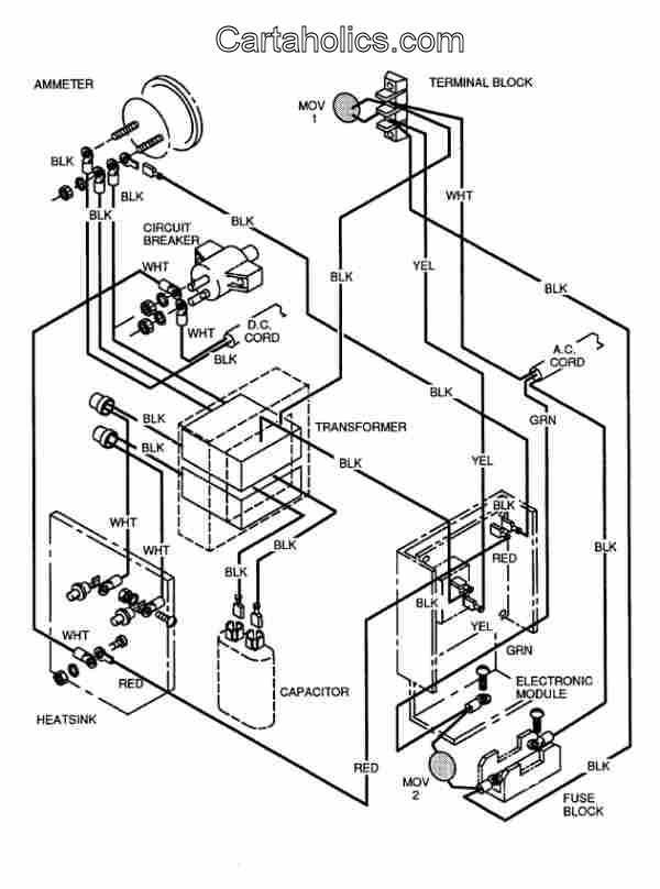 1995 club car golf cart wiring diagram