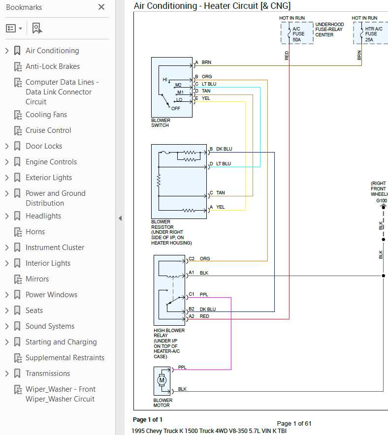 1995 silverado wiring diagram