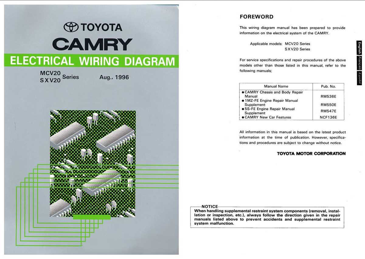 1996 toyota camry alternator wiring diagram